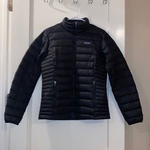 BLACK RADALIE PATAGONIA DOWN PUFFER COAT